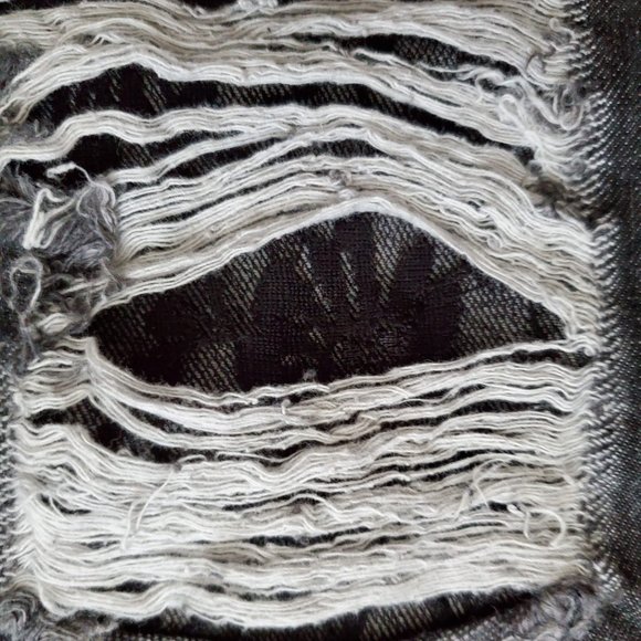 Black Ashley Mason Lace Knee Distress Kendal Jeans - Picture 13 of 13